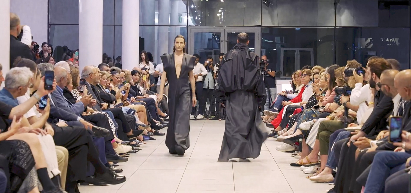 The Sixth Edition of the Fashion Design graduating class of 2023 unfolds its collections at the Rooftop of the Gezairi building under the theme: REAL TIME.